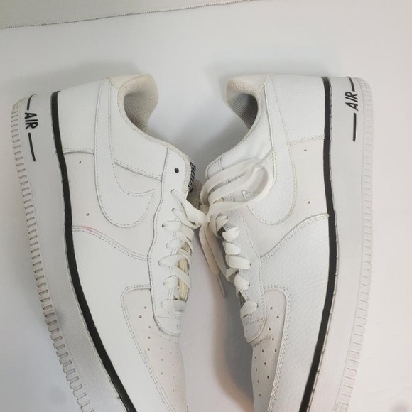 Nike Air Force 1 Low 07 White Black Sneaker 488298-160 Size 11.5 - Picture 15 of 16